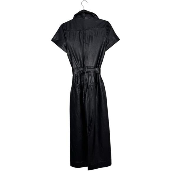 NWT The Colette Weekend Jumpsuit by Maeve: Faux-Leather Anthropologie Size XS - Picture 10 of 14